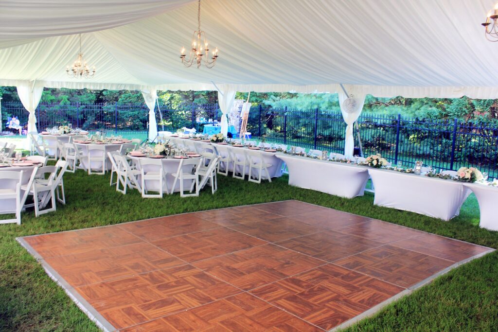 Wood Parquet Dance Floor for Wedding | Grand Tents & Events